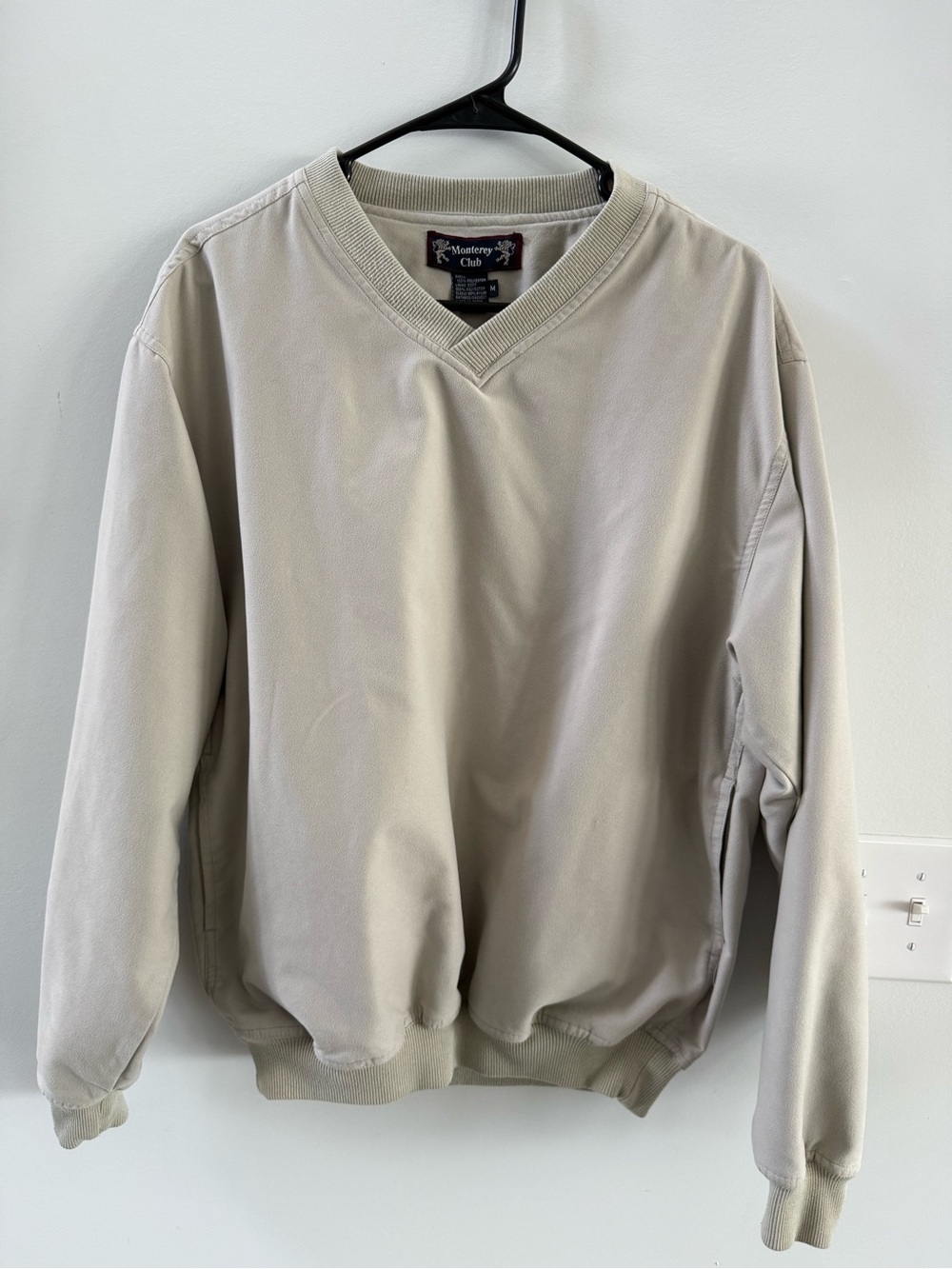 Golf Monterey Club Pullover Windbreaker Jacket - Light Beige